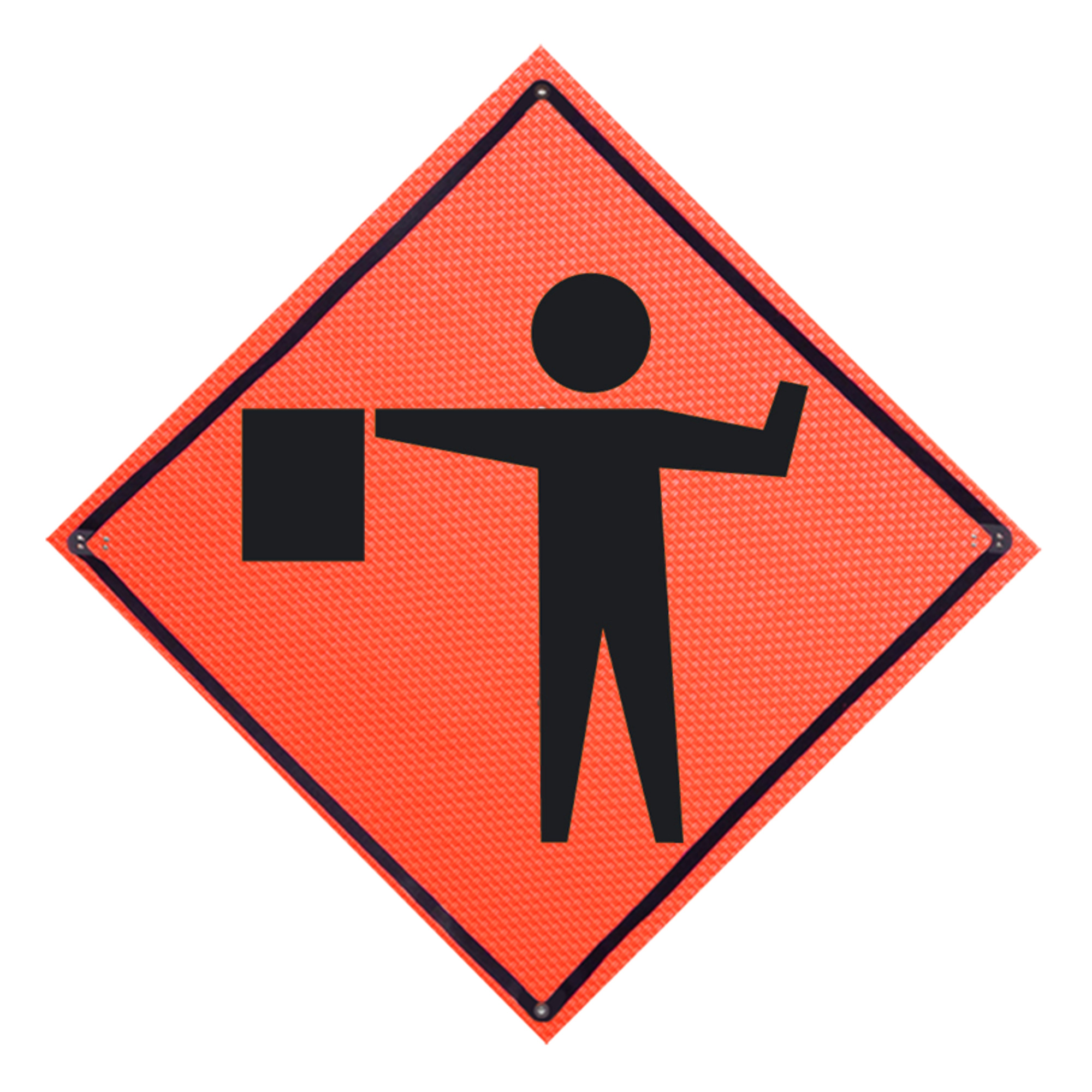 Eastern Metal, Mesh Roll-up Sign, Height 48 in, Width 48 in, Model# C-48-MO-4LEX-FS